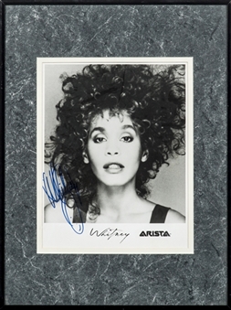 Whitney Houston Signed Photo In Framed Display (JSA LOA)